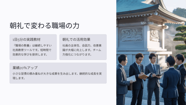 岡山の社長が実践！職場の教養を活用した社員教育で業績20%アップの秘訣