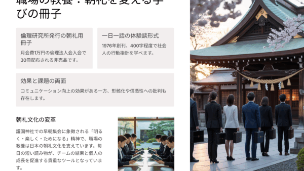職場の教養とは何か｜一日一話の内容・入手方法・活力朝礼での活用法まで完全ガイド
