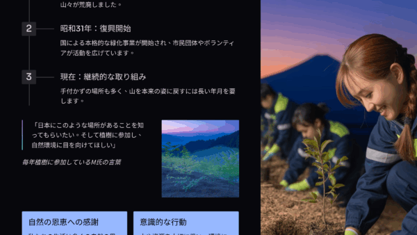 ひとり朝礼9月21日【職場の教養】足尾の植樹