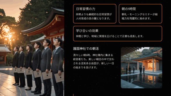 【岡山中小企業向け】人材育成研修より効果的？朝の1時間で変わる組織力
