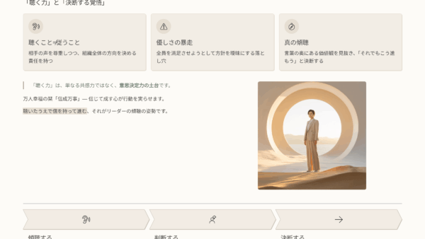 ひとり朝礼10月12日【職場の教養】聴く力