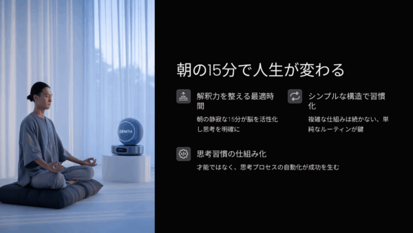 朝の15分で人生が変わる｜成功者の習慣に学ぶ思考の整え方