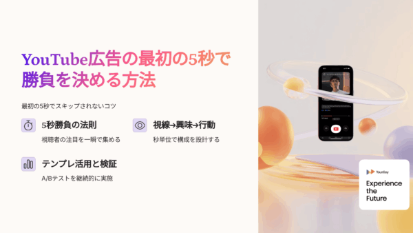 YouTube広告の最初の5秒でスキップされない方法｜秒単位で成果を変える構成テンプレ